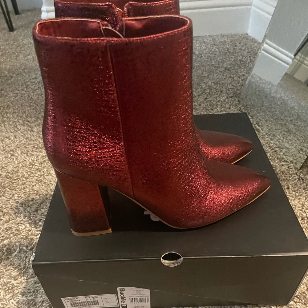NIB ShuShop Wine Color booties